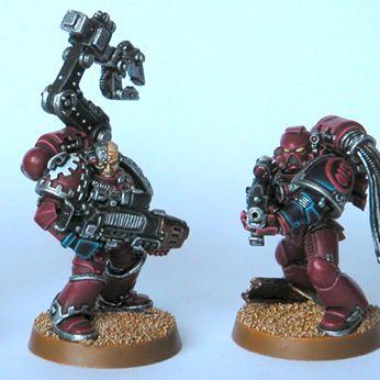 Three Crimson Fists Techmarines by Mooz from FeuWeu