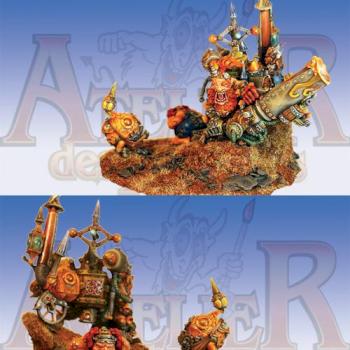 angry dwarf with flamecannon from Rackham by atelierdesfigurines