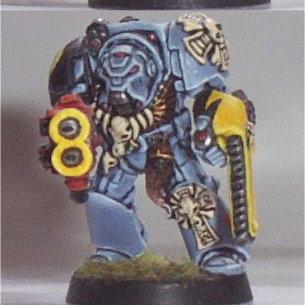 SW Wolf Guard Terminator with Heavy Flamer & Chainfist by Glyn Green