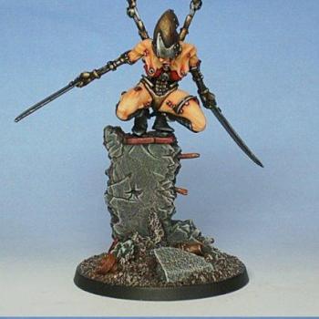 Female Cyborg from Sacred Blade Miniatures by tidoco2222