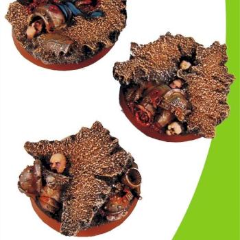 Bloodbath - round 50 mm resin bases (unpainted) by Scibor