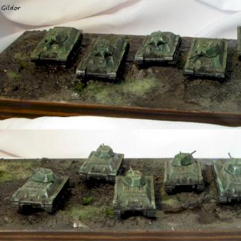 Flames of War's T34 Tanks by Gildor