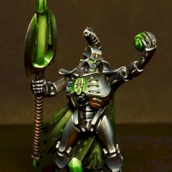 Necron Lord and Resurrection Orb by lordNicon