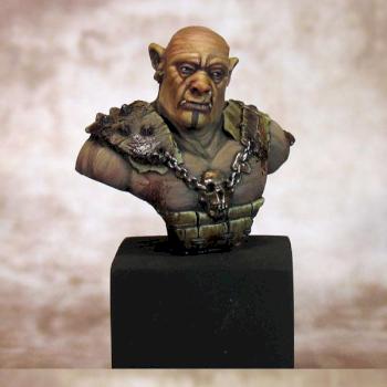 Orc Bust by 3Bears miniatures by King Kender