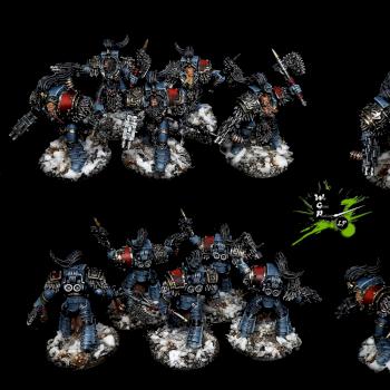 Warhammer Space Wolves Legion Varagyr Terminators by CroWarGamePainting