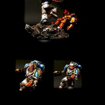 Warhammer 40.000 Kharn le sanglant 8 éme Capitaine World Eaters. by Hexagone Club