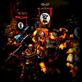 Warhammer 40.000 Imperial Fists Captain Darnath Lysander And Torox Master of the Chapter IF. by Hexagone Club