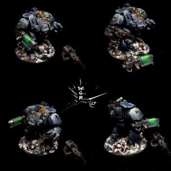 Primaris Space Wolves Redemptor Dreadnought Warhammer 40K by CroWarGamePainting