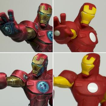 Disney infinity Iron Man Repaint Before vs After by Bruce Cualquiera