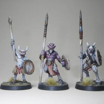 Beasts of Chaos Beastmen Ungor shortspears by Hamish Longstride