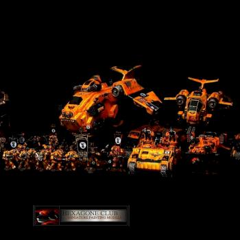 Warhammer 40.000 Imperial Fists Lysander Army . by Hexagone Club