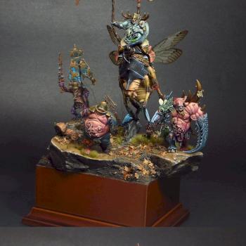 Pusgoyle Nurgle diorama by FartOfWar