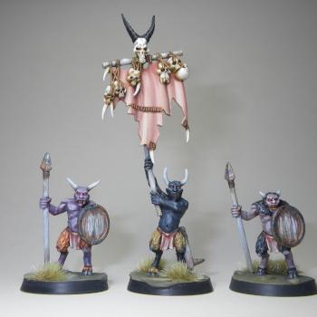 Beasts of Chaos Beastmen Ungor shortspears by Hamish Longstride