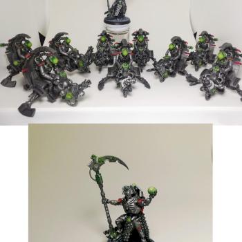 Necron Lord and Bikes by UnderConstruction