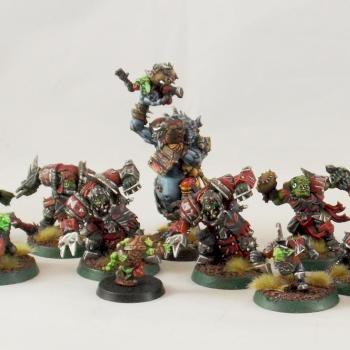 Blood Bowl Orc Team by neojarlaxe