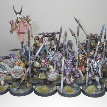 Beasts of Chaos Beastmen Ungor Shortspears and mutant ungors by Hamish Longstride