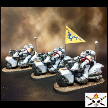 White Scars Bikers Painted Table Top by Urayneum