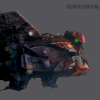 Orc spaceship by Gotzork