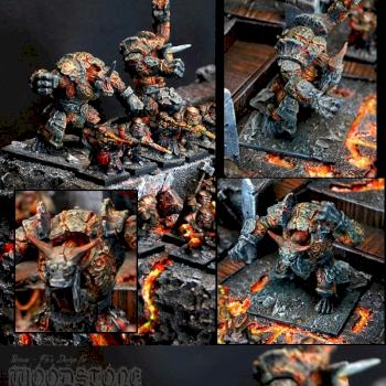 Golems on Scratch built Ziggourat by Woodstone