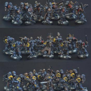 SPACE WOLVES GREY HUNTERS SPACE MARINES SQUAD by bevulf