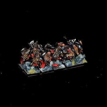 Dwarf Warriors / Miners Duardin Warhammer by warhamsterpainting