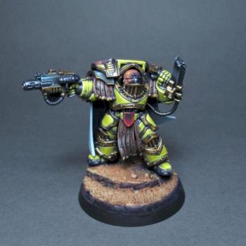 Imperial Fist Terminator Captain by AsyLum