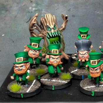 St.Patrick's angry Leprechaun Blood Bowl by Pierba