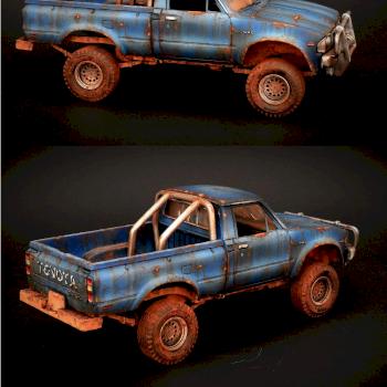 1984 Post Apocalyptic 4x4 Toyota Truck by tittlemanscrest84