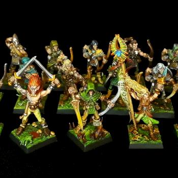 Skarloc's wood elf archers by julien