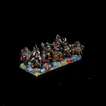 Dwarf Warriors / Miners Duardin Warhammer Dwarfs by warhamsterpainting