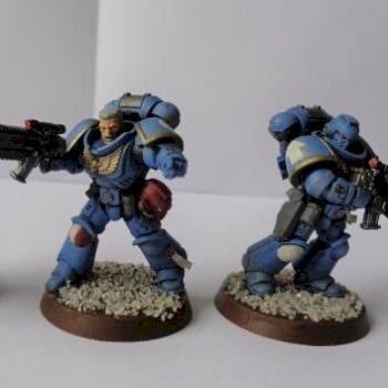 ultramarine intercessors & sergeant by creabea