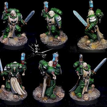 Dark Angels Primaris Lieutenant Zakariah by CroWarGamePainting