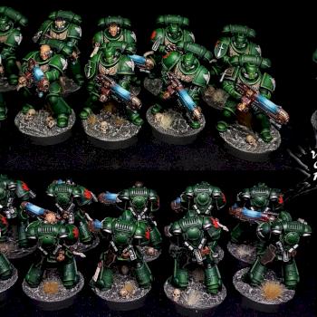 Primaris Hellblaster Dark Angels Squad Commission Job by CroWarGamePainting