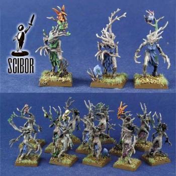 WARHAMMER Wood Elf Dryads PAINTED by Scibor