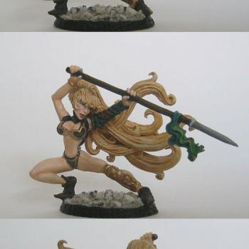 Taryn, Spearmaiden with other pics by Vhaidra