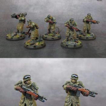 Dust Tactics-Allies-Combat Rangers Squad by Cybaer