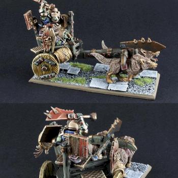 Goblin Boss on Wolf Chariot by dargo000