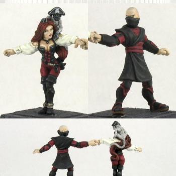 My Wedding Cake Topper: Reaper Pirate and Ninja by lahatiel