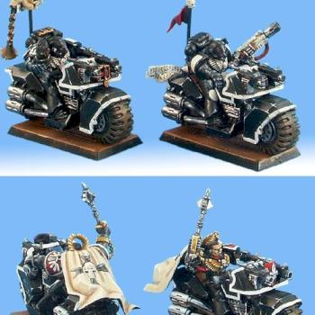 Space Marine Black Templars Bike Squad by Rilian