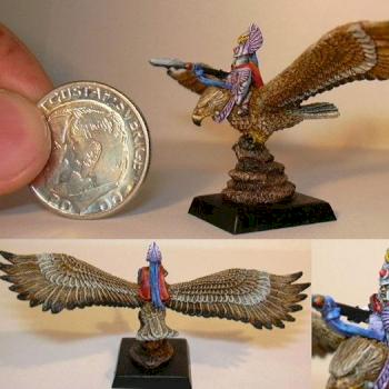 Warmaster - High Elf Hero on Eagle by bakalla