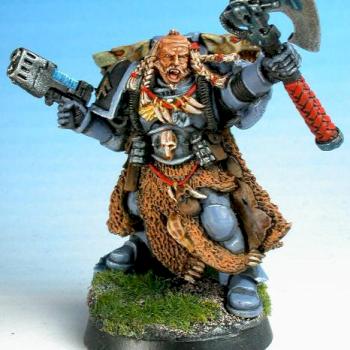 Space Wolf Rune Priest by kickboxer