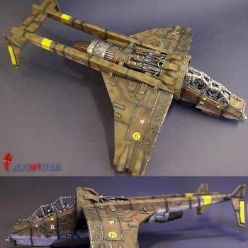 WARHAMMER 40K VULTURE GUNSHIP by MicroArt Studio