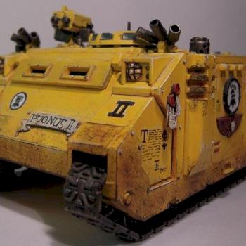 Imperial Fists Second Company Rhino by BobaHat