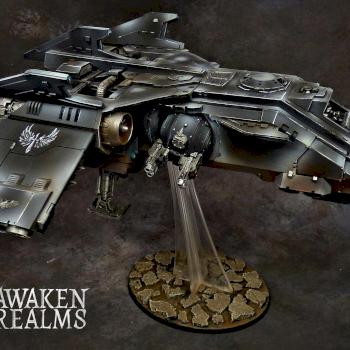 Dark Angels Ravenwing Fire Raptor by Awaken Realms