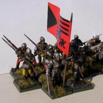 Halberdiers of the Hungarian king Matthias (1458-1490), 28mm by Freddy H2