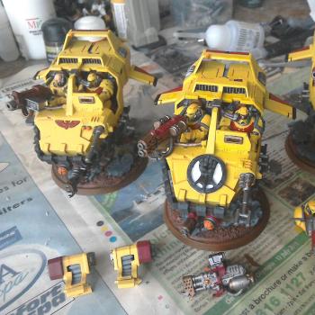 Imperial Fist Land Speeder Squadron by Mr.Flibble