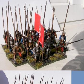 Pikemen of the Hungarian king Matthias (1458-1490), 28mm by Freddy H2