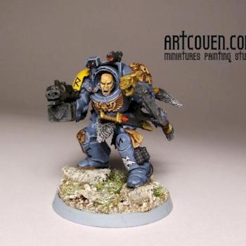 Space Wolves Wolf Guard in Terminator Armor by artcoven