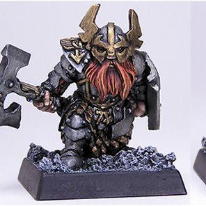 Dwarven Warrior by chambersofminiatures