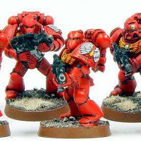 Blood Angels 2nd Company Tactical Squad by droghaden